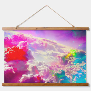 rainbow galaxy hanging tapestry