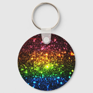 Rainbow Galaxy Keychain
