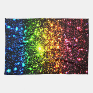 Rainbow Galaxy Kitchen Towel