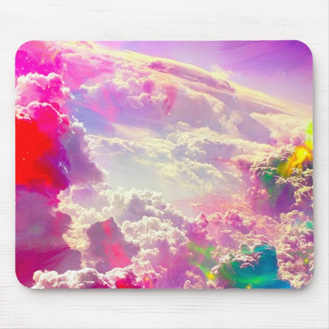 rainbow galaxy mouse pad (Front)