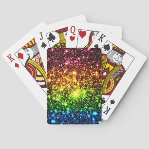 Rainbow Galaxy Poker Cards