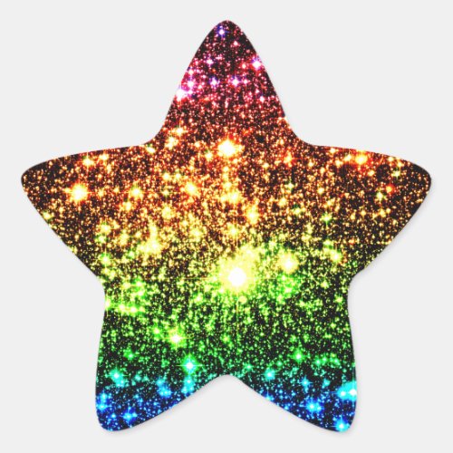 Rainbow Galaxy Star Sticker
