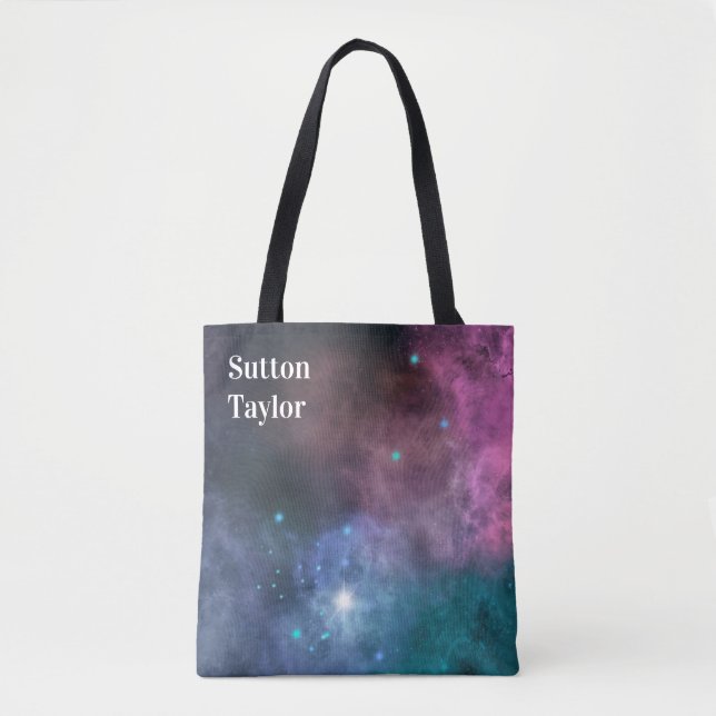 Rainbow Galaxy Tote Bag (Front)