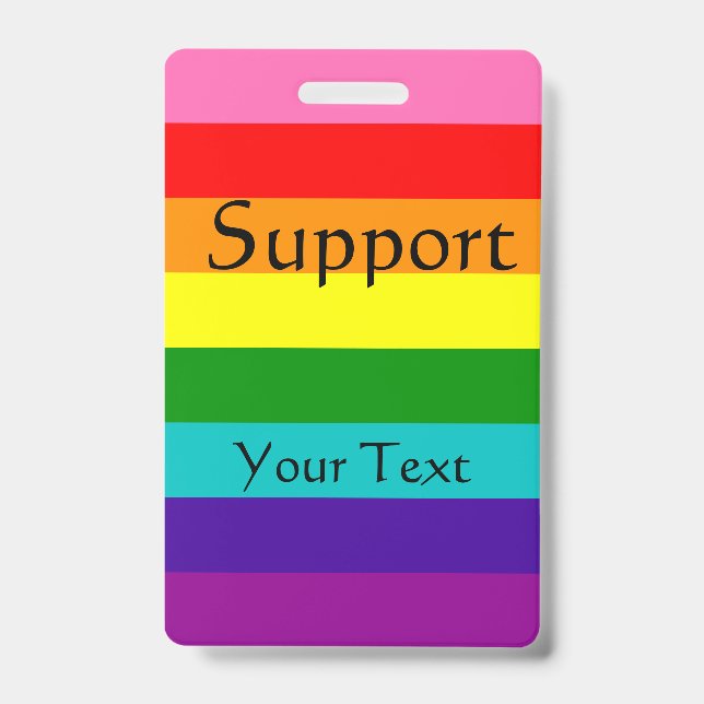 Rainbow, Gay and sympathizers Badge (Front)