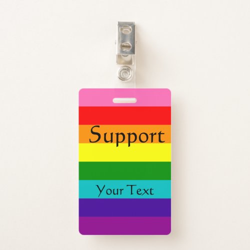 Rainbow Gay and sympathizers Badge