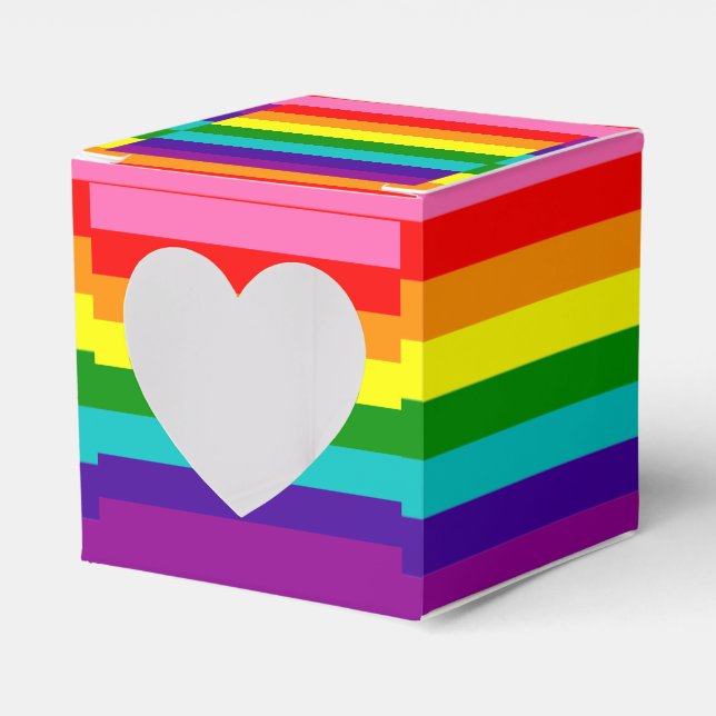 Rainbow, Gay and sympathizers Favor Boxes (Front Side)
