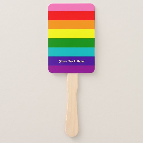 Rainbow Gay and sympathizers Hand Fan