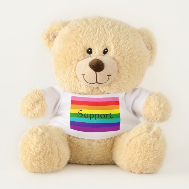 Rainbow, Gay and sympathizers Teddy Bear (Front)