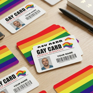 Rainbow Gay Card Pride Identity Humor