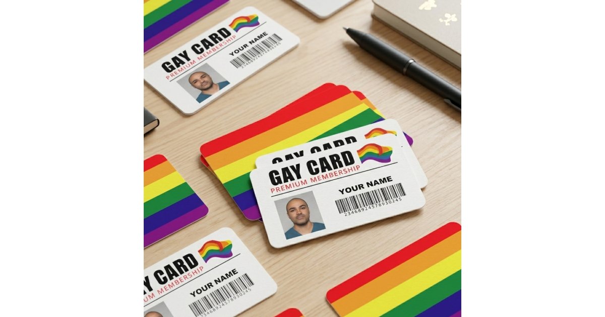 Rainbow Gay Card Pride Identity Humor | Zazzle
