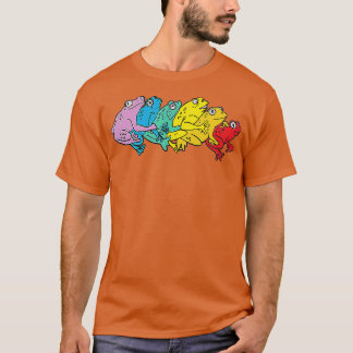 Rainbow Gay Frog Cute LGBTQ  T-Shirt