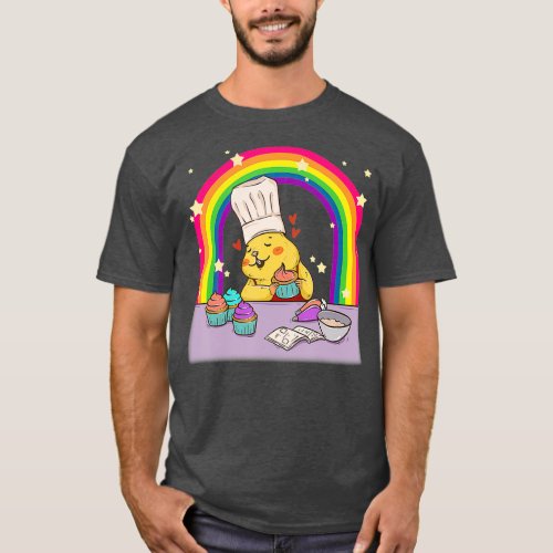 Rainbow Gay Guinea Pig Baker Funny Cute Pride T_Shirt