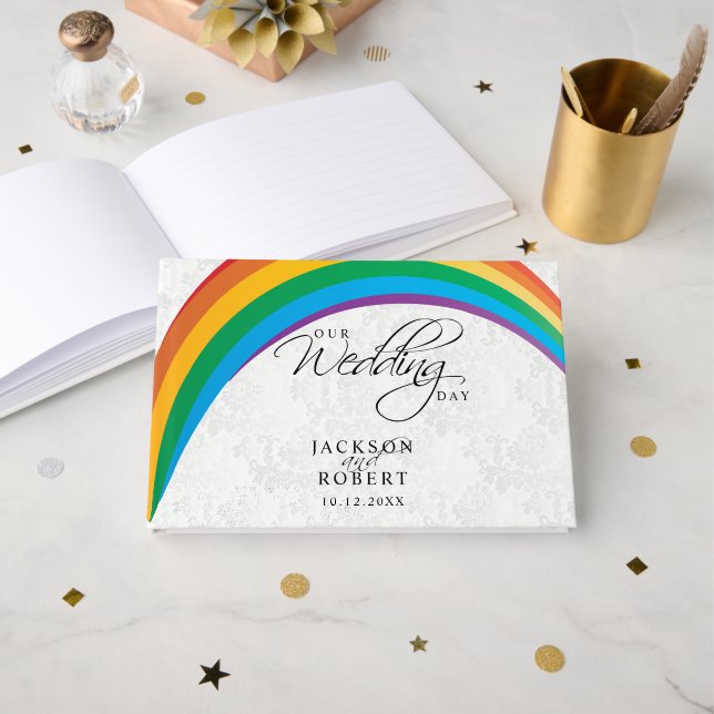 Rainbow Gay - Our Wedding Day - Guestbook (Front Open)