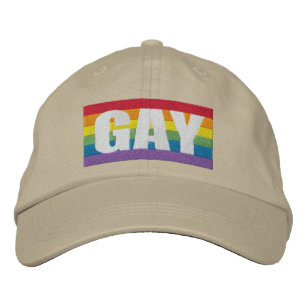 Rainbow Gay Pride Embroidered Baseball Cap