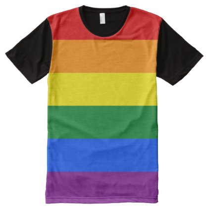 Rainbow Gay Pride Flag All-Over-Print T-Shirt