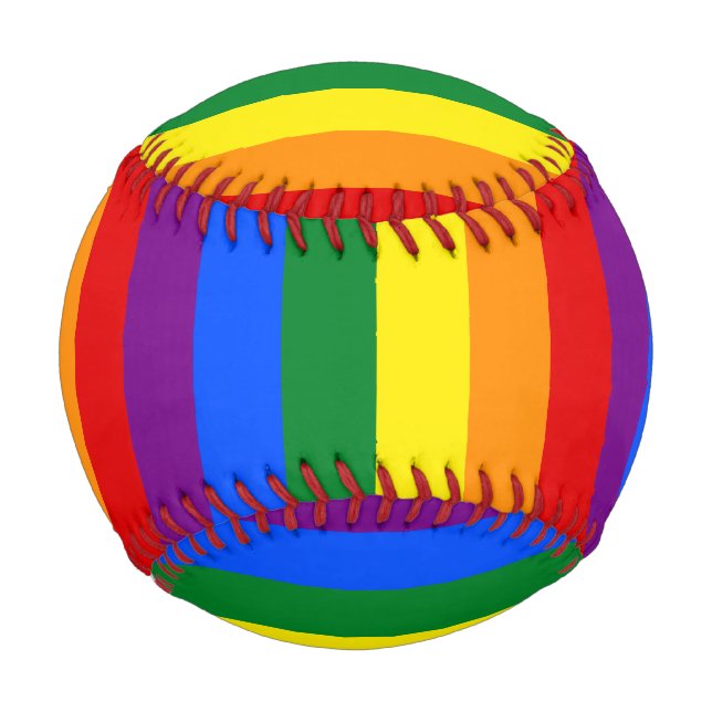 Rainbow Gay Pride Flag Baseball (Front)