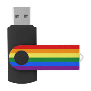 Rainbow Gay Pride Flag Flash Drive