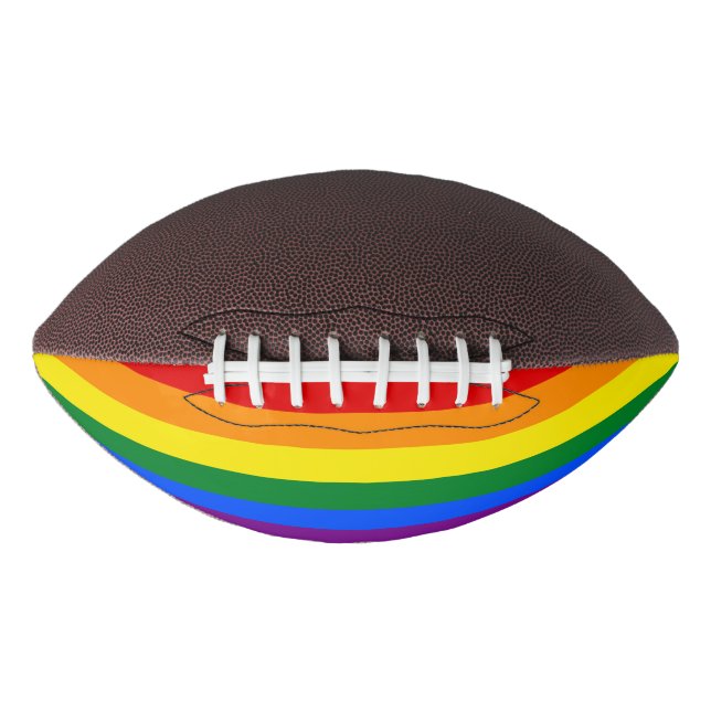 Rainbow Gay Pride Flag Football (Front)