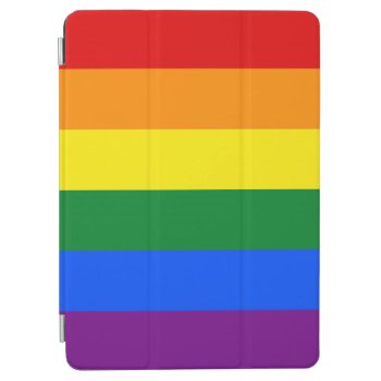 Rainbow Gay Pride Flag Ipad Air Cover by YLGraphics at Zazzle
