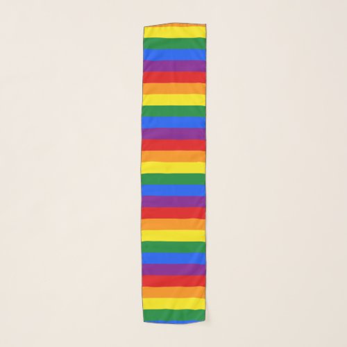 Rainbow Gay Pride Flag Scarf