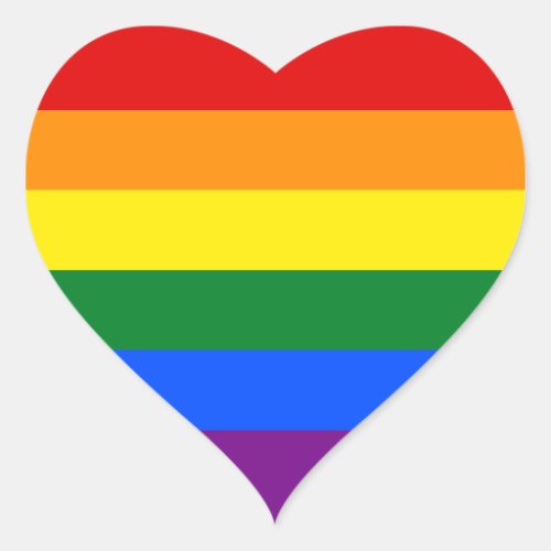 RAINBOW GAY PRIDE FLAG  STICKER