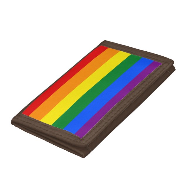 Rainbow Gay Pride Flag Trifold Wallet (Bottom)