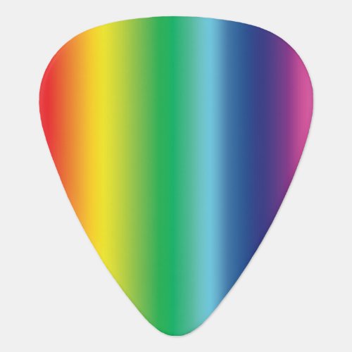 Rainbow gay pride LGBT colors pattern Guitar Pick