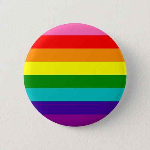 Rainbow Gay Pride LGBT Original 8 Stripes Flag Pinback Button