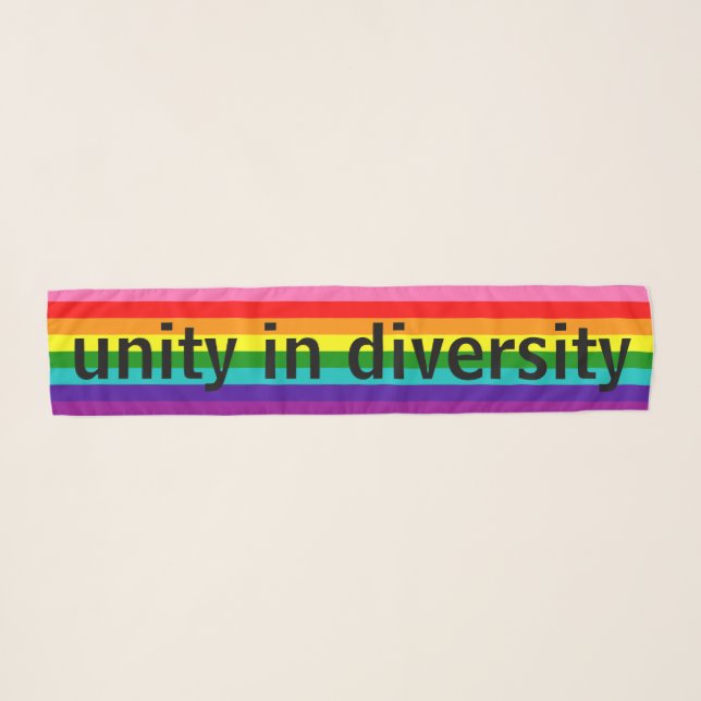 Rainbow Gay Pride LGBT Original 8 Stripes Flag Scarf (Front (Horizontal))