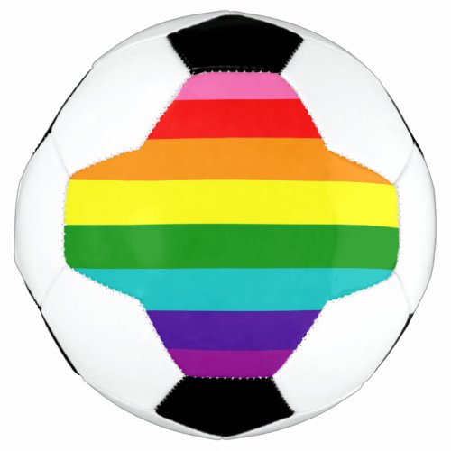 Rainbow Gay Pride LGBT Original 8 Stripes Flag Soccer Ball