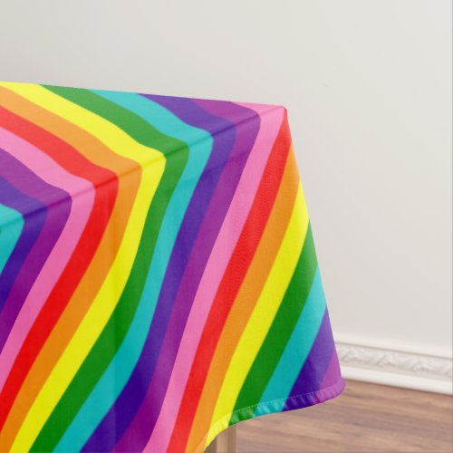 Rainbow Gay Pride LGBT Original 8 Stripes Flag Tablecloth