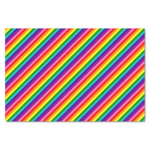 Rainbow Gay Pride LGBT Original 8 Stripes Flag Tissue Paper