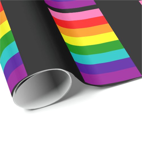 Rainbow Gay Pride LGBT Original 8 Stripes Flag Wrapping Paper