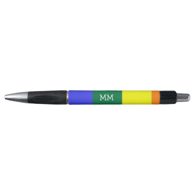 Rainbow Gay Pride Lgbt Personalized Pen (Front)