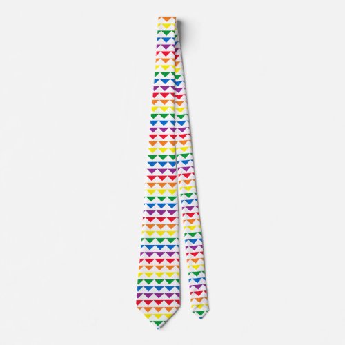 Rainbow Gay Pride LGBT Triangles Neck Tie