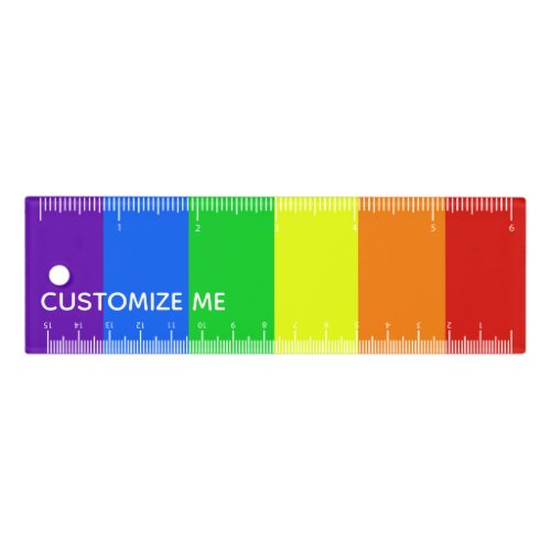 Rainbow Gay Pride Parade LGBTQ Custom Ruler