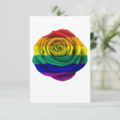 Rainbow Gay Pride Rose Flag (Standing Front)