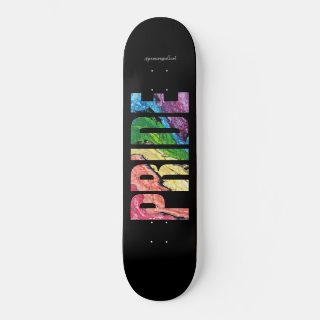 "Rainbow" Gay Pride Skateboard Deck (Front)