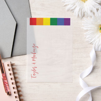 Rainbow Gay Wedding Text Template