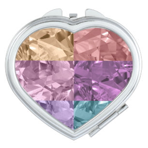 Rainbow Gemstone Compact Mirror
