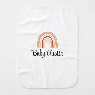 Rainbow Gender Neutral Baby Burp Cloth