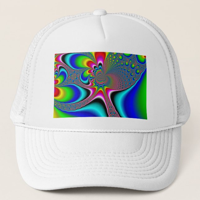 Rainbow Generator - Fractal Trucker Hat (Front)