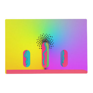 Rainbow Geo Mix Placemat