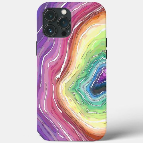 Rainbow Geode phone case