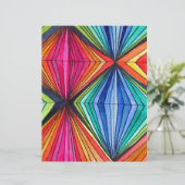 Rainbow Geometric Optical Art (Standing Front)