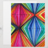Rainbow Geometric Optical Art (Front/Back)
