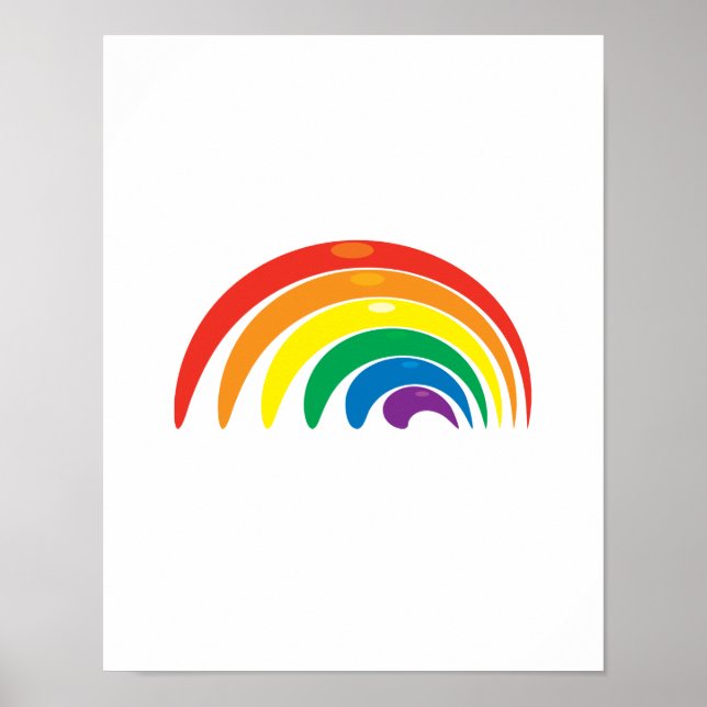Rainbow Geometry Poster (Front)