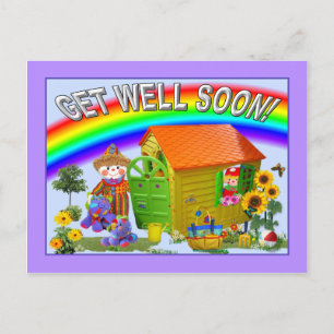 RAINBOW "Get Well Soon!" Postcard
