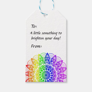 Rainbow gift tag