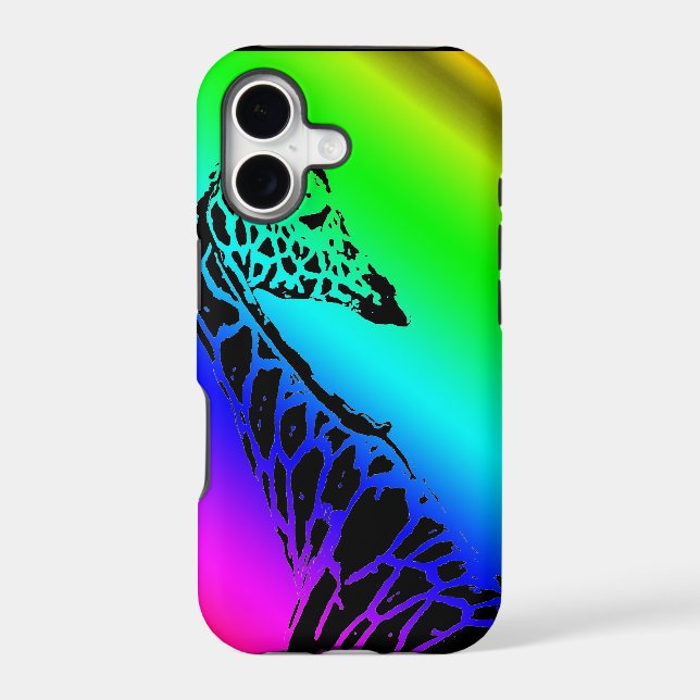 Rainbow Giraffe Iphone Case (Back)
